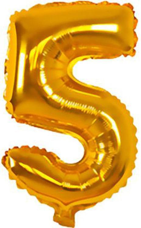 Folienballon ”5” gold