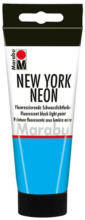 PAGRO DISKONT MARABU Schwarzlichtfarbe ”New York Neon” 100 ml neonblau