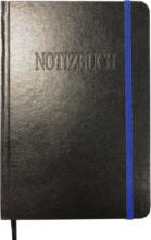 PAGRO DISKONT Notizbuch mit Gummizug A4 80 Blatt schwarz