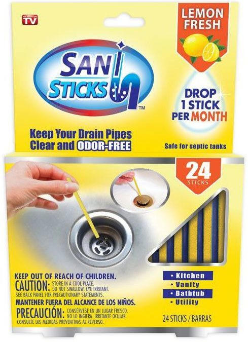 MEDIASHOP Abflussreininger ”Sani Sticks” 24 Stück