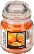PAGRO DISKONT Kerze im Bonbonglas ”Orange” Ø 6,3 cm H: 8,5 cm orange