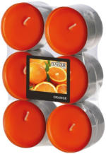 PAGRO DISKONT Duftlichter ”Orange” Ø 5,8 cm 12 Stück orange