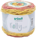 PAGRO DISKONT GRÜNDL Wolle ”Rolly Uni Soft” 100g gelb/koralle/braun/weiß