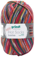 PAGRO DISKONT GRÜNDL Wolle ”Hot Socks Lazise” 150g rot/grün/blau/gelb