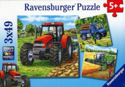 RAVENSBURGER Puzzle ”Große Landmaschinen” 3 x 49 Teile