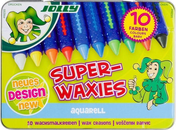 JOLLY Wachsmalkreiden ”Aquarell” 10 Farben