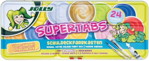 JOLLY Deckfarbenkasten ”Supertab Classic” 27 Teile mehrere Farben