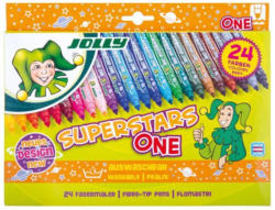 JOLLY Fasermaler ”Superstars One” 24 Stück mehrere Farben