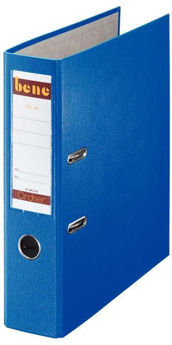 BENE Ordner 8 cm blau