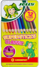 PAGRO DISKONT JOLLY Buntstifte ”Supersticks Classic” 12 Stück mehrere Farben