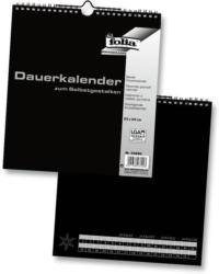 FOLIA Bastelkalender 23 x 24 cm schwarz