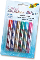 FOLIA Spiral Glitter Glue 6 x 10,5 ml