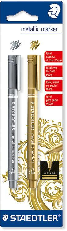 STAEDTLER Metallic Marker gold + silber