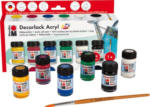 PAGRO DISKONT MARABU Acrylfarben ”Decorlack” Starter-Set 6 x 15 ml mehrere Farben