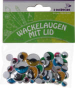 PAGRO DISKONT I-MONDI Wackelaugen mit Lid 75 Stück verschiedene Größen selbstklebend