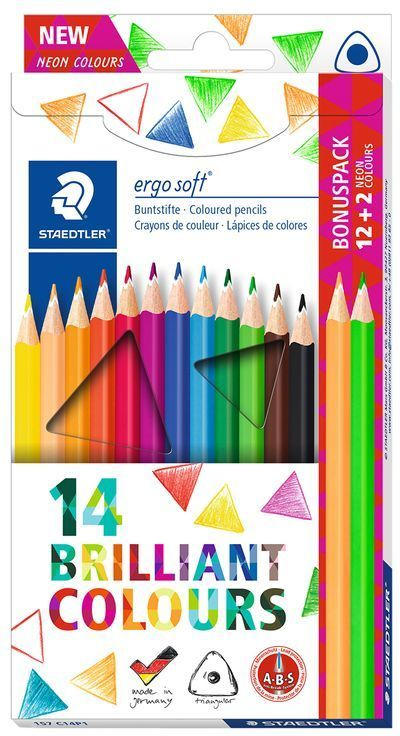 STAEDTLER Buntstifte ”Ergosoft” 14 Stück