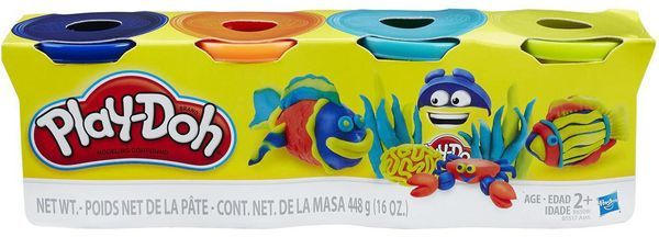 PLAY-DOH Spielknete-Set 4 Teile mehrere Farben