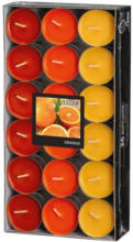 PAGRO DISKONT Duftlichter ”Orange” Ø 3,8 cm 36 Stück mehrere Farben