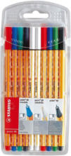 PAGRO DISKONT STABILO Fineliner mit löschbarer Tinte "point 88 colorkilla/erasable" 10er Pack