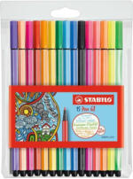 PAGRO DISKONT STABILO Filzstift "Pen 68" 15er Pack inkl. Leuchtfarben