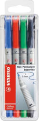 STABILO Folienstift "OHPen universal" wasserlöslich superfein 4er Pack