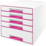 PAGRO DISKONT LEITZ Schubladenbox ”WOW” mit 5 Laden pink