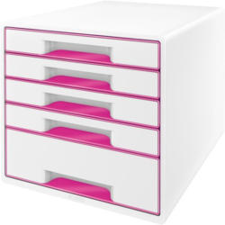 LEITZ Schubladenbox ”WOW” mit 5 Laden pink