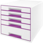 PAGRO DISKONT LEITZ Schubladenbox ”WOW” mit 5 Laden violett