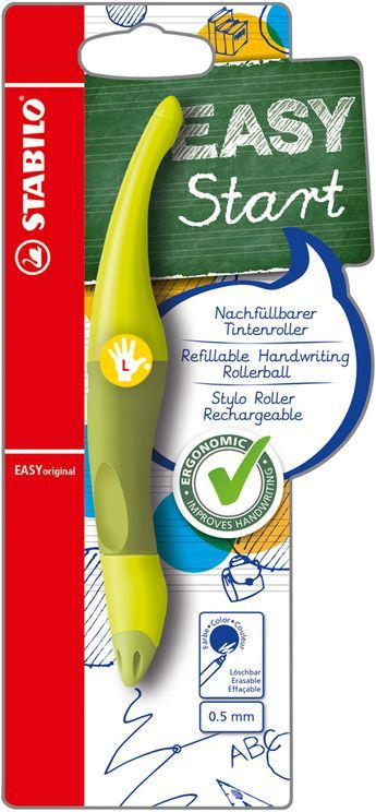 STABILO Tintenroller für Linkshänder "EASYoriginal" limone/grün