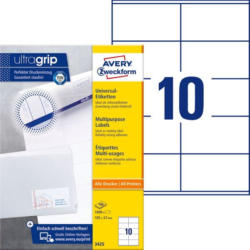 AVERY Zweckform Univ. Etiketten 100 Bl. ”3425” 10,5 x 5,7 cm weiss