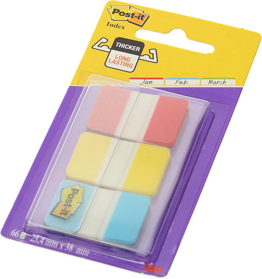 POST-IT Index strong 38 x 25,4 mm 3 x 22 Blatt bunt