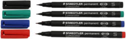 STAEDTLER OHP-Stift ”Lumocolor-S” permanent 4 Stück mehrere Farben