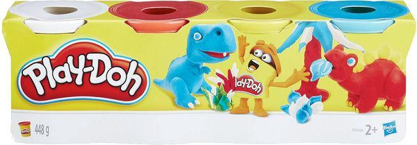 PLAY-DOH Spielknete 4 Stück mehrere Farben