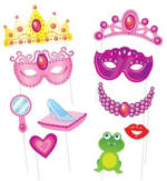 PAGRO DISKONT Photo Booth Props ”Prinzessin” 10 Stück