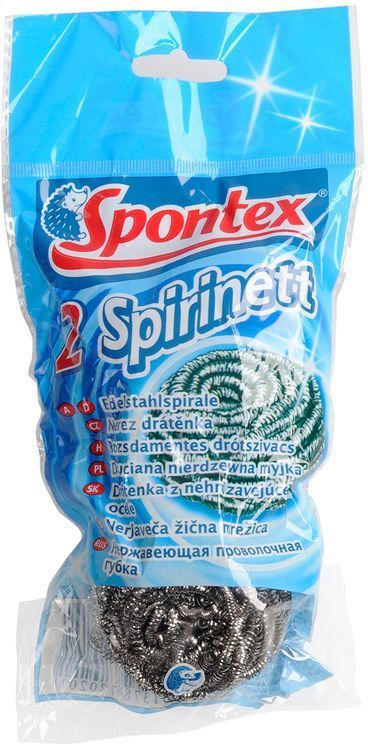 SPONTEX Topfreiniger aus Edelstahl 2 Stück