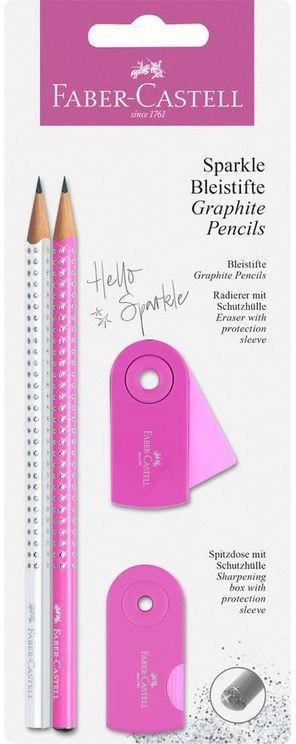 FABER-CASTELL Schreibset ”Sparkle” pink