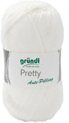 GRÜNDL Wolle ”Pretty” 100g weiß