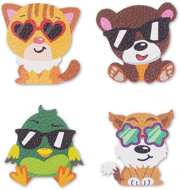 SPIRIT Sticker ”Patch Me - Cool Animals” 4 Stück bunt