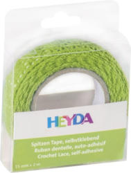HEYDA Spitzen-Tape 15 mm x 2 m grün