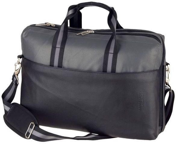 WALKER Businesstasche ”Urban” mit Laptopfach schwarz/grau