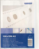 PAGRO DISKONT PROOFFICE Klarsichthüllen A5 extradünnes Material 100 Stück transparent