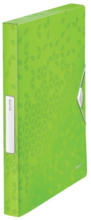 PAGRO DISKONT LEITZ Heftbox mit Gummizug ”WOW” A4 grün
