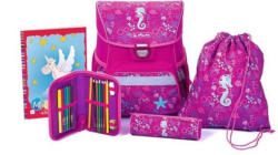 HERLITZ Schultaschenset ”Loop - Seepferdchen” 5 Teile pink