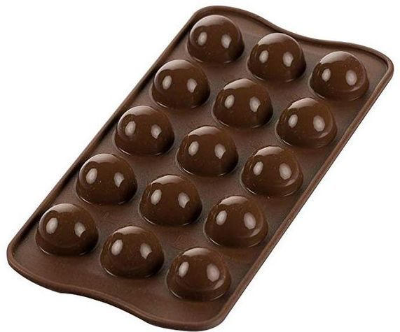 SILIKOMART Pralinenform aus Silikon ”Tartufino” braun