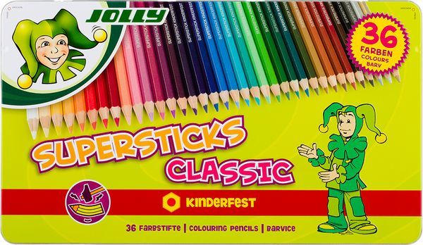 JOLLY Buntstifte ”Supersticks Classic” 36 Stück mehrere Farben