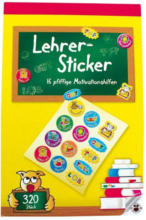PAGRO DISKONT Stickerbuch für Lehrer inkl. 320 Sticker bunt