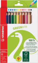 PAGRO DISKONT STABILO Umweltfreundlicher Buntstift "GREENtrio" 12er Pack