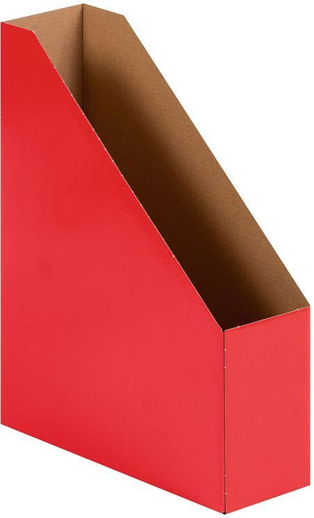 Stehsammler aus Karton A4 7 cm rot