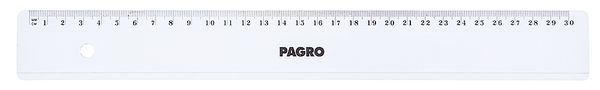 PAGRO Lineal 30 cm transparent