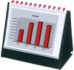 HERLITZ Tischflipchart DIN A4 quer schwarz